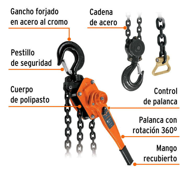 Polipasto De Palanca De 6 Ton De Truper - Mundo Tool 