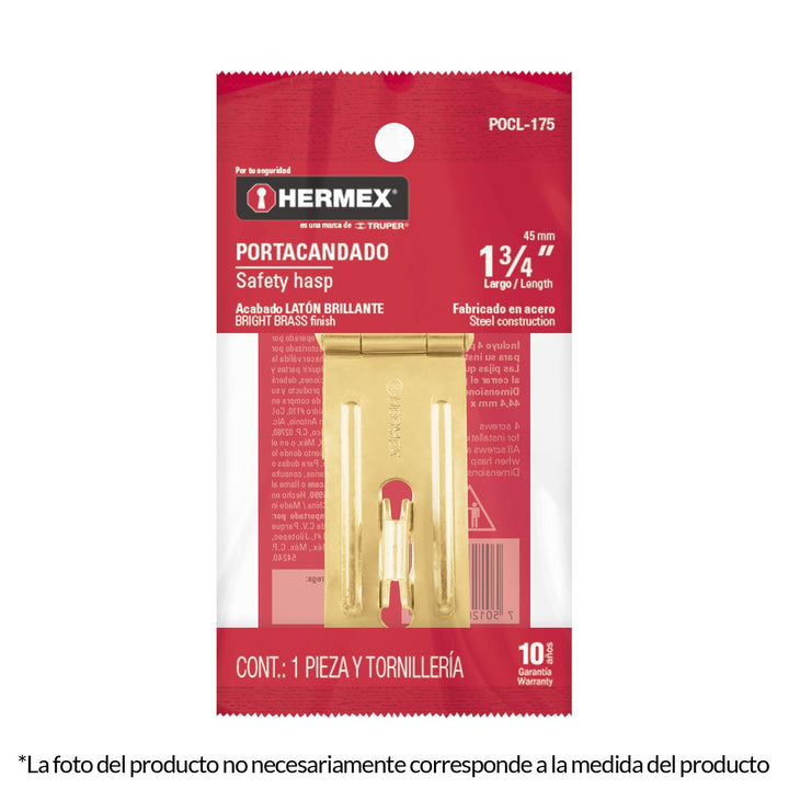 Portacandado Acero Zincado 3-1/4' Hermex - Mundo Tool 