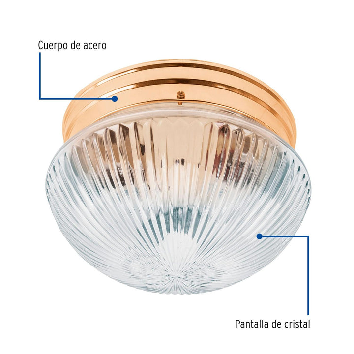 Luminario Decorativo Latonado 2x E26 - Mundo Tool 