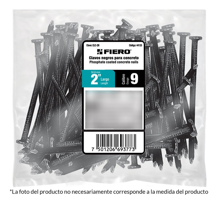 Clavos Para Concreto 3/4  Negros Bolsa De 1 Kg Fiero - Mundo Tool 