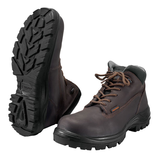 Truper ZC-327C, Zapato industrial con casquillo, #27, café - Mundo Tool 