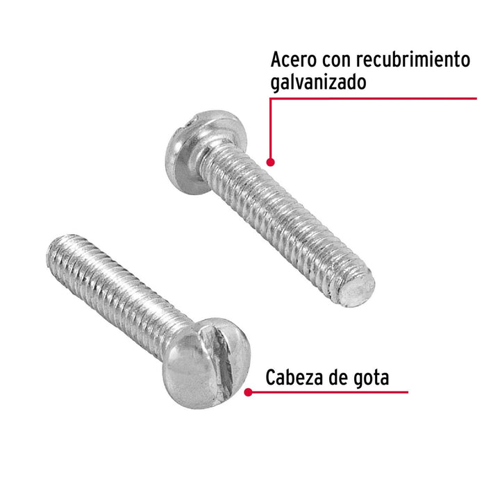 Tornillo tipo estufa, 1/8 x 5/8', bolsa con 600 pzas Fiero - Mundo Tool 