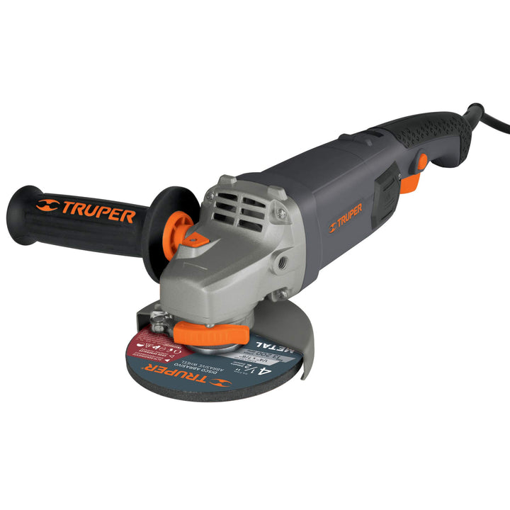 Truper ESMA-4-1/2NX3, Esmeriladora angular 4 1/2″, Industrial 1,200 W - Mundo Tool 