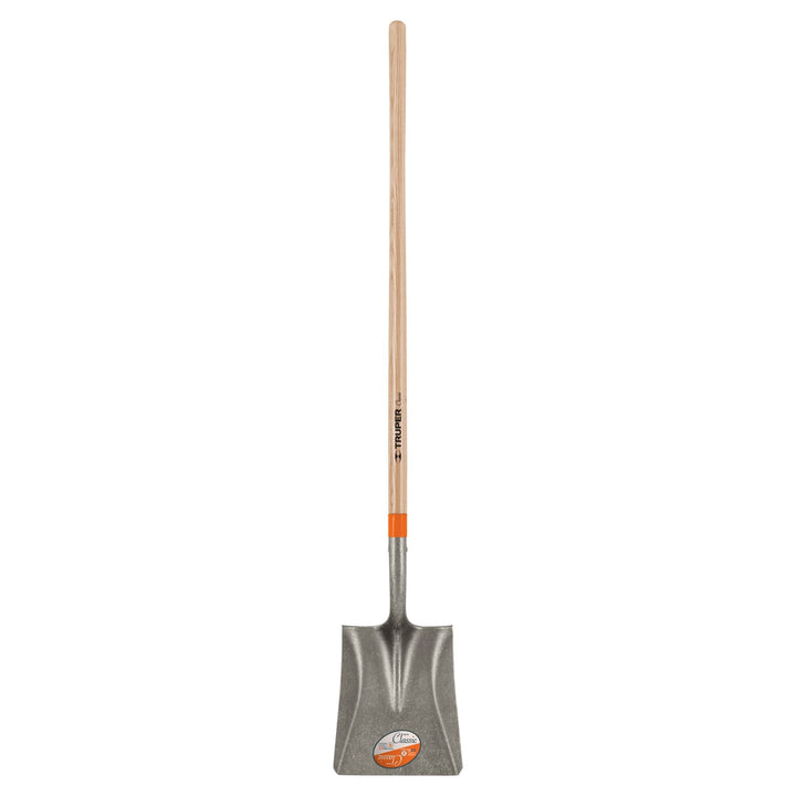 Truper PCL, Pala cuadrada mango largo, modelo classic, 58″ - Mundo Tool 