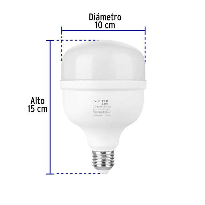 Lámpara LED alta potencia 25W (equiv. 250W) luz de día Basic - Mundo Tool 