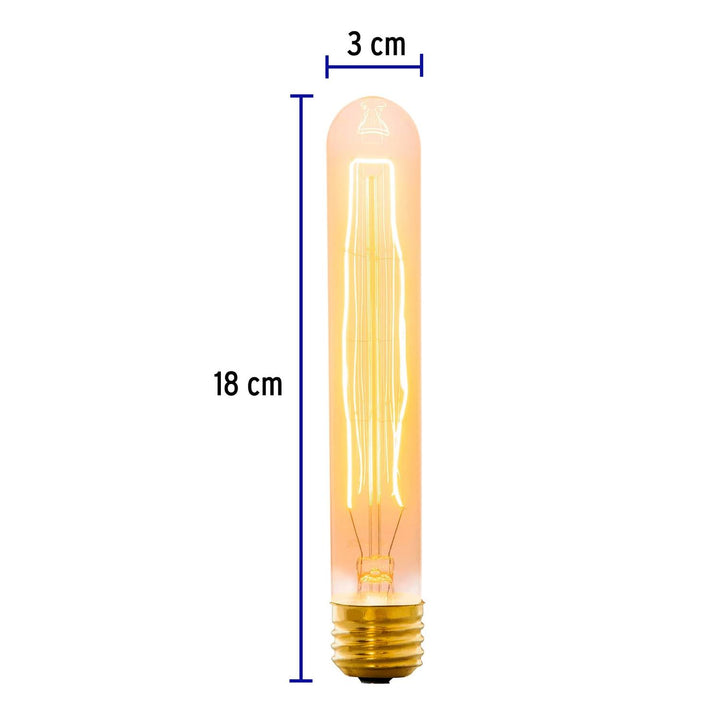 Lámpara Incandescente Vintage 40w Probeta Volteck - Mundo Tool 