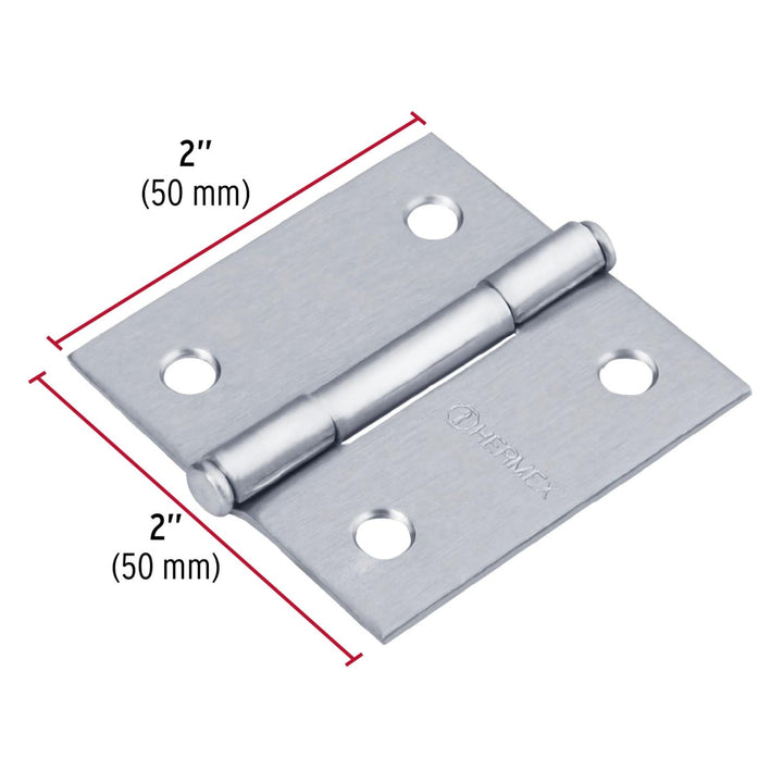 Bisagra Cuadrada 2' Mate Plana Hermex - Mundo Tool 