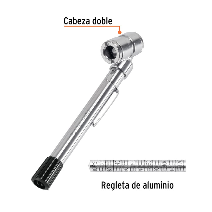 Medidor De Presión 50 Lbs Cabeza Doble Truper - Mundo Tool 