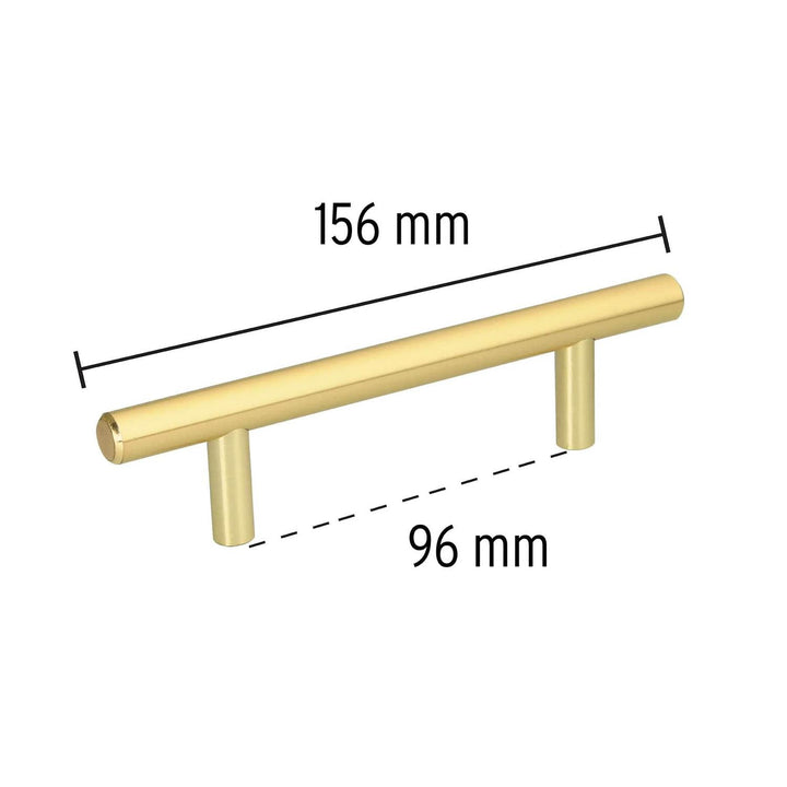 Jaladera Latón Brillante Estilo Cilindro Hermex - Mundo Tool 