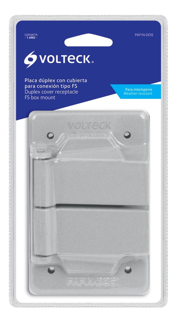 Placa De Acero Fs Con Cubierta Doble Sobrepon Volteck - Mundo Tool 