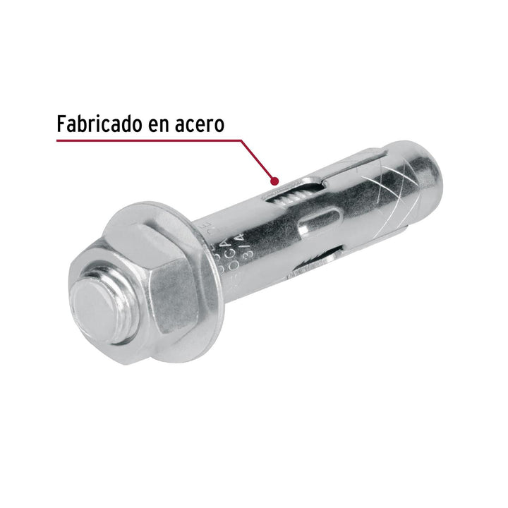 Taquete de expansión, 5/8' con tornillo, caja 25 piezas Fiero - Mundo Tool 