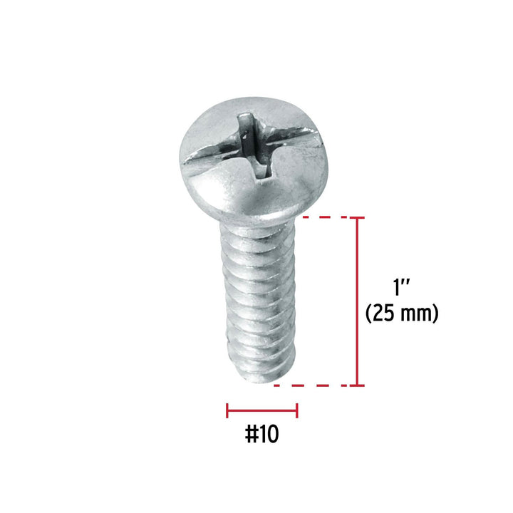 Blíster con 10 pijas para lámina, #10 x 1', Fiero - Mundo Tool 