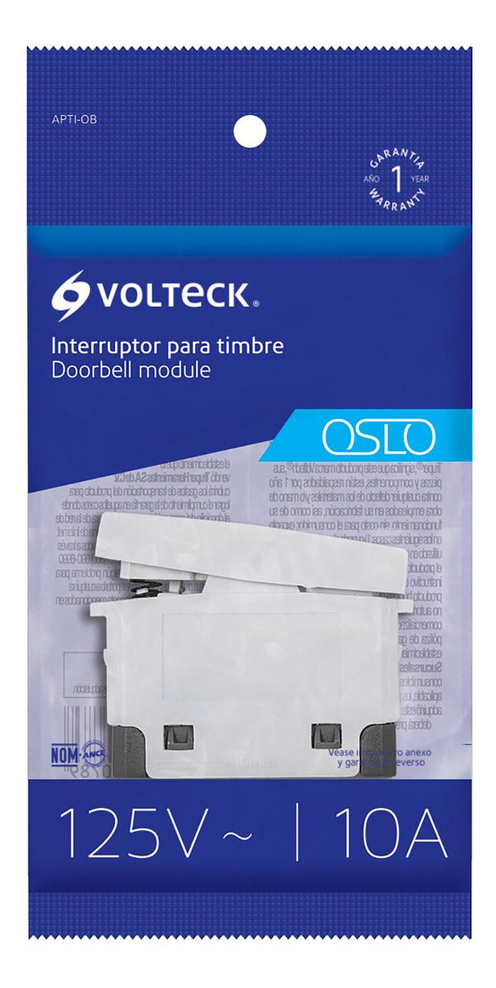 Interruptor Para Timbre Línea Oslo Color Blan Volteck - Mundo Tool 