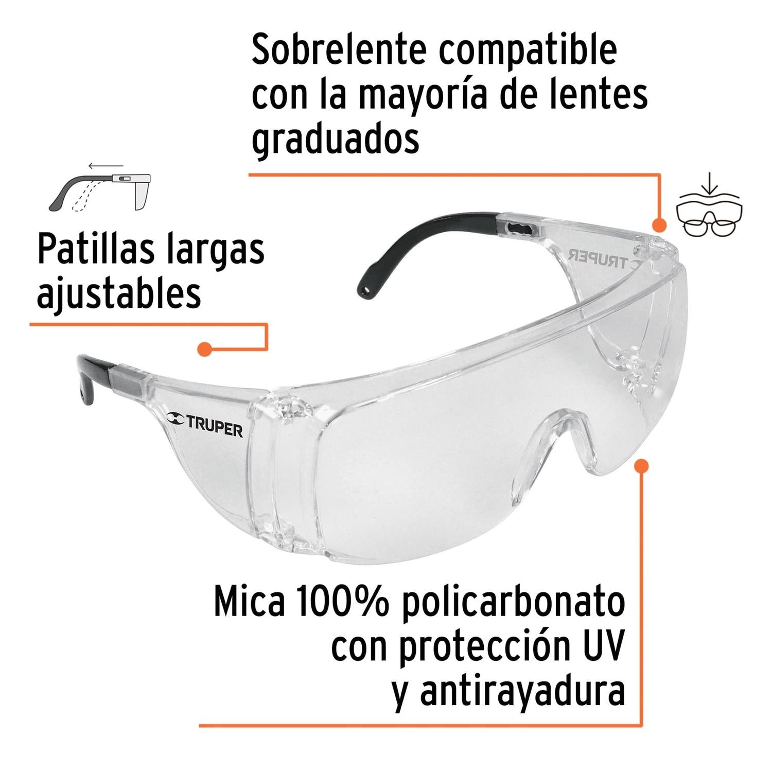 Lentes de seguridad cristalinos sale