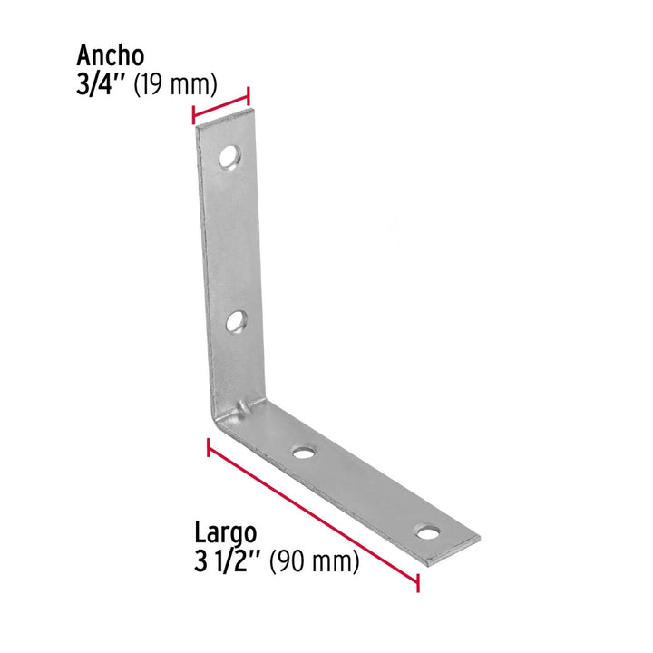 Escuadra esquinera, 3-1/2' x 3-1/2' Fiero - Mundo Tool 