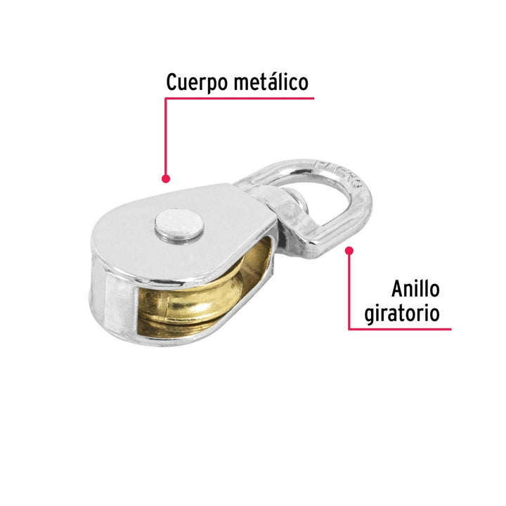 Garrucha Para Noria De 3/4' Fiero - Mundo Tool 