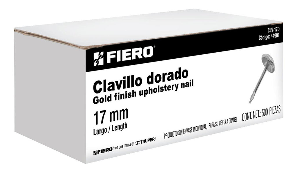 Clavillo Dorado 17mm Fiero - Mundo Tool 