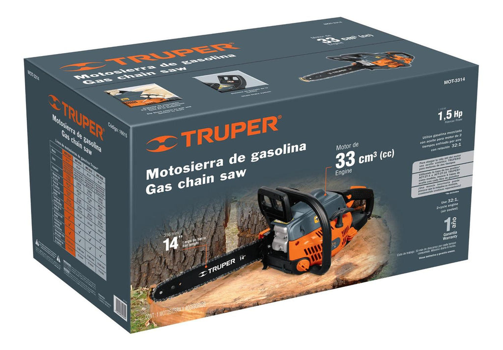 Motosierra 14 Motor 33 Cc Truper - Mundo Tool 