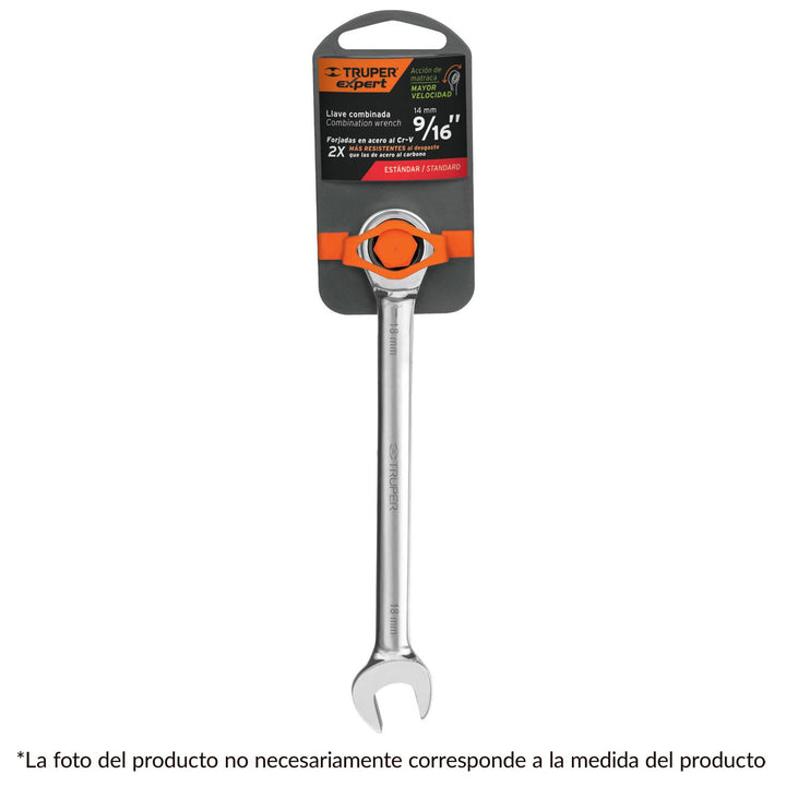 Llave Combinada Con Matraca 1 Truper Expert - Mundo Tool 