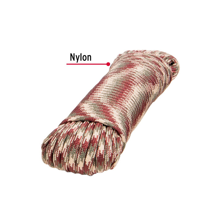 Piola de Nylon Paracord de 4mm x 15 m, camo, Fiero - Mundo Tool 