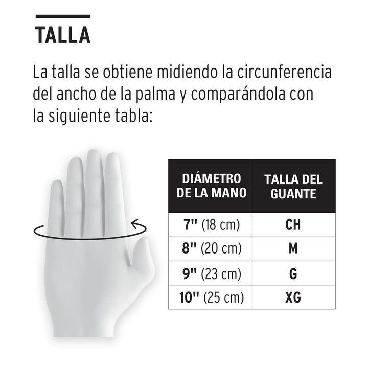 Guantes de nylon recubiertos de poliuretano, M, Pretul - Mundo Tool 