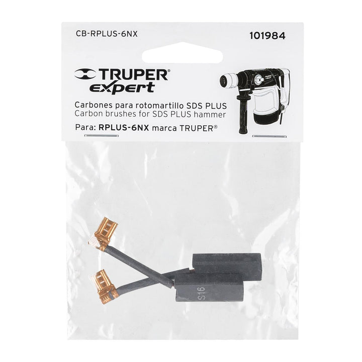 Bolsa con 2 carbones de repuesto para RPLUS-6NX, TRUPER - Mundo Tool 