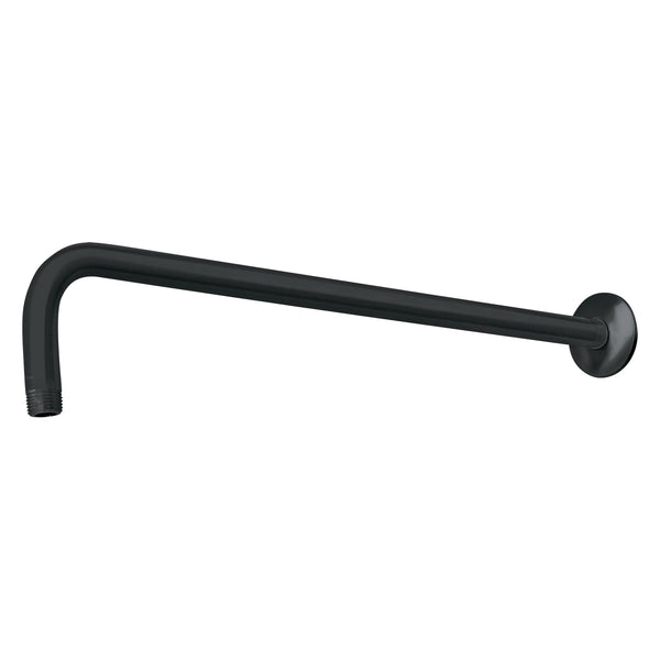 Foset Aqua BCH-600M Brazo recto con chapetón para regadera, 40 cm, negro mate - Mundo Tool 