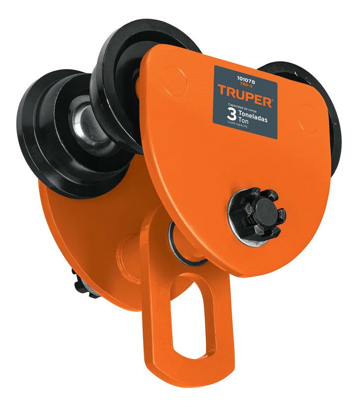 Trole De Carga 3 Ton Para Vigas Ips E Ipr, Ajustable, Truper - Mundo Tool 