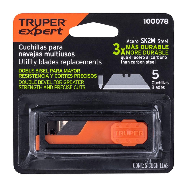 Cuchillas de repuesto para NV-7X y NM-6, 5 piezas, Expert Truper - Mundo Tool 