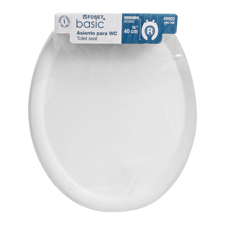 Asiento Económico Para Wc 35 Cm Blanco Foset - Mundo Tool 