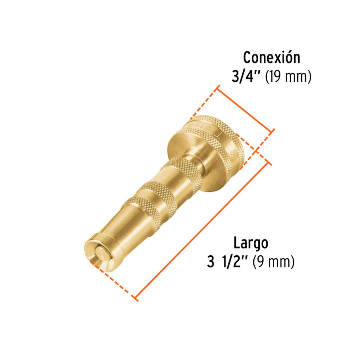 Chiflón 3-1/2' De Latón Maquinado Truper - Mundo Tool 