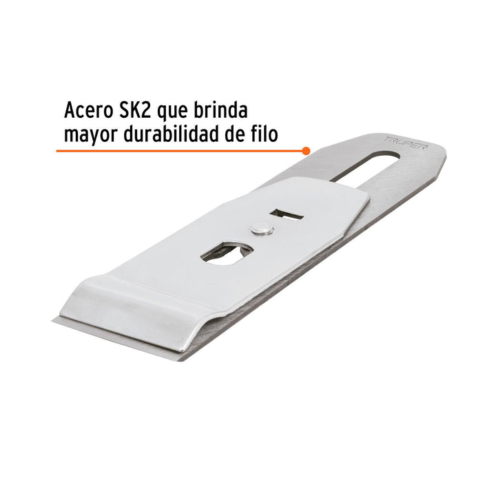 Cuchilla y contra para cepillo de carpintero # 4 y # 5 Truper - Mundo Tool 