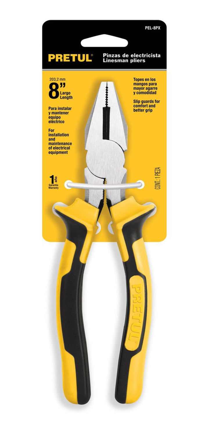 Pinza Para Electricista 8' Mango Comfort Grip Pretul - Mundo Tool 