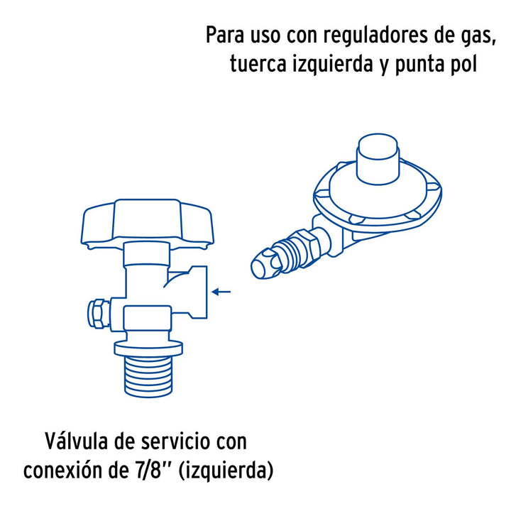 Cilindro portátil para gas LP, 6kg (13lb) Foset - Mundo Tool 