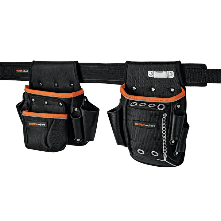 Truper Expert POHE-16NX Porta Herramientas de poliéster, 16 Compartimentos - Mundo Tool 