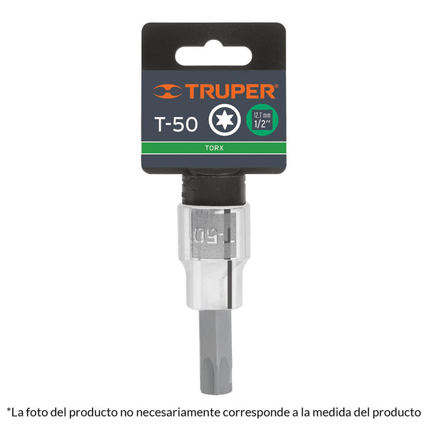 Dado punta Torx T-55 cuadro 1/2" Truper - Mundo Tool 
