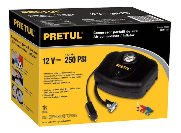 Compresor De Aire 12 Volts Pretul - Mundo Tool 