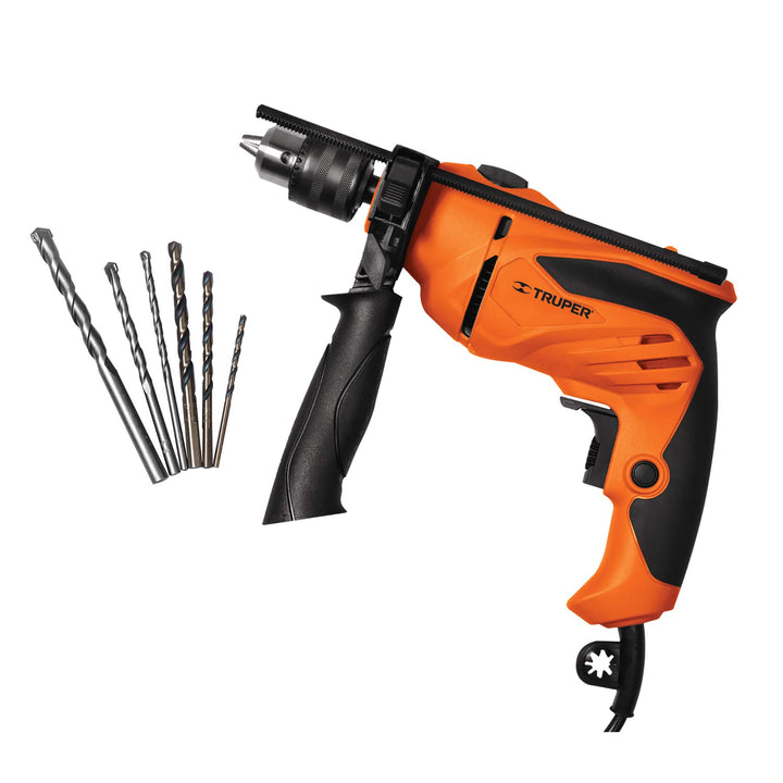 Truper COMBOR-1/2A6 Combo rotomartillo ROTO-1/2A6 y juego de 6 brocas JBAC-6, color, pack of/paquete de 1 - Mundo Tool 