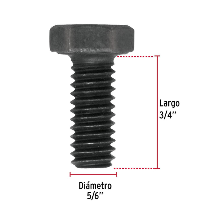 Tornillo Grado 5, 5/16 x 3/4', bolsa con 80 piezas Fiero - Mundo Tool 