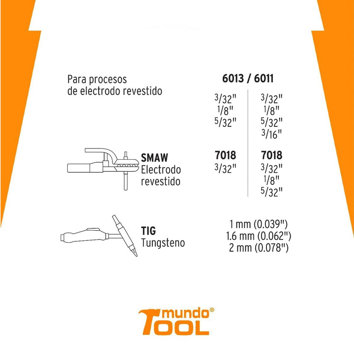 Soldadora Inversora 130 / 200 Amps Voltaje Dual Truper - Mundo Tool 