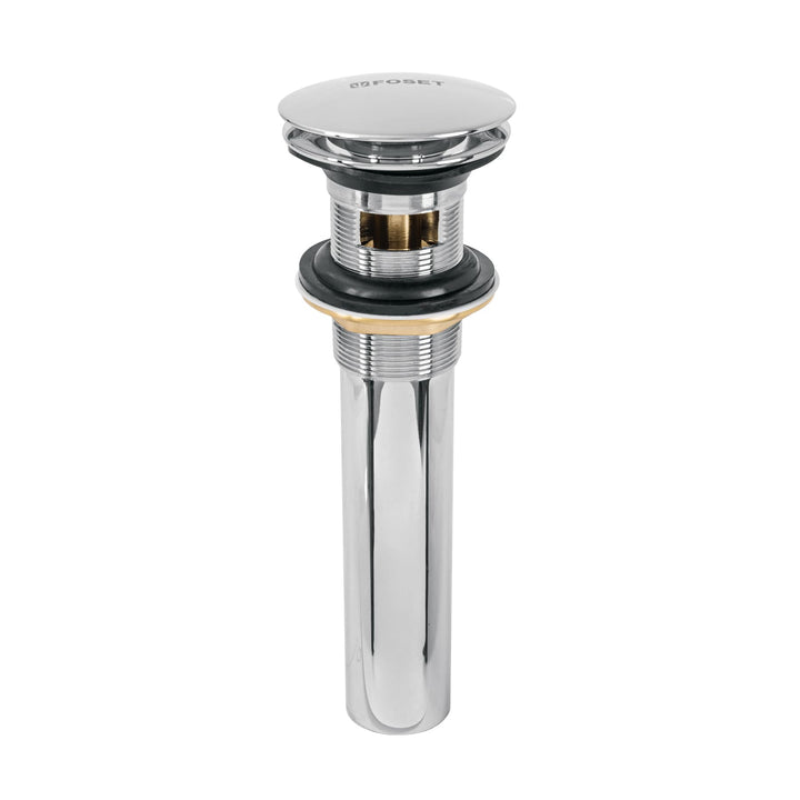Foset CE-226, Contra para lavabo, 1-1/4″ con rebosadero de latón color cromo - Mundo Tool 