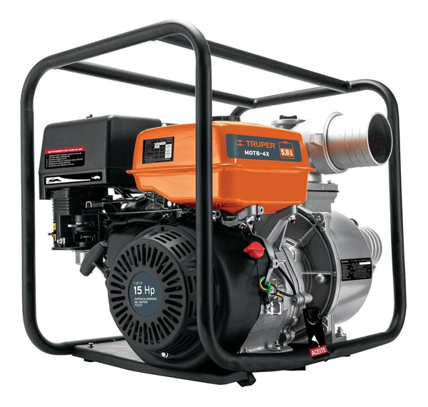 Motobomba Autocebante 15 Hp A Gasolina 4  X 4 , 4 Tiempos - Mundo Tool 