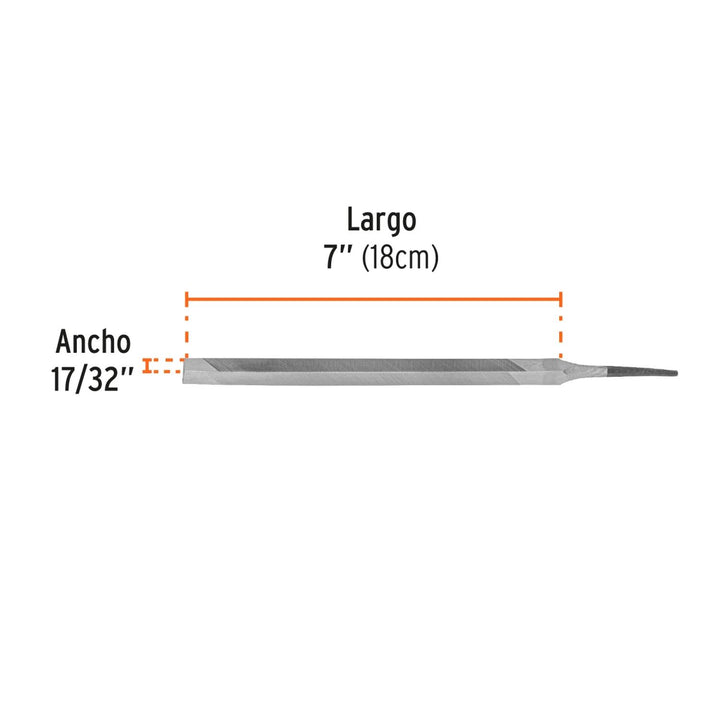 Lima Triángulo Regular Muza 7' Truper - Mundo Tool 