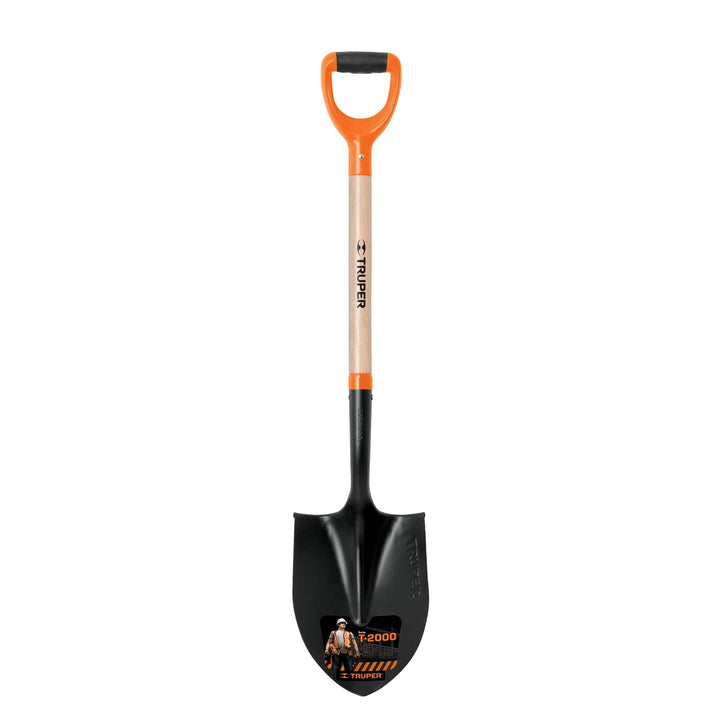 Truper PRY-P, Pala redonda, modelo T-2000, puño ″Y″ - Mundo Tool 