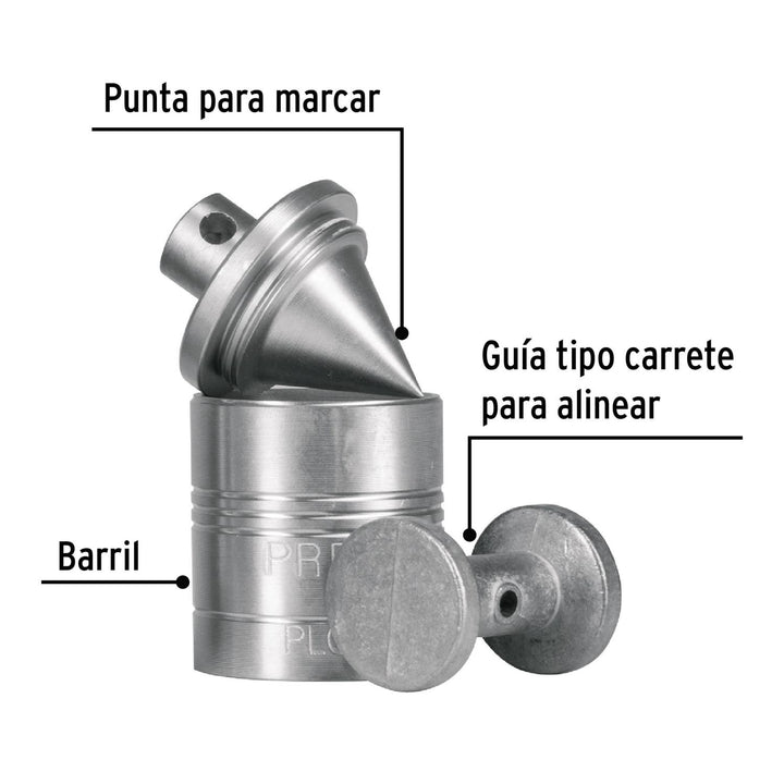 Plomada metálica de 310 g con centro, Pretul - Mundo Tool 