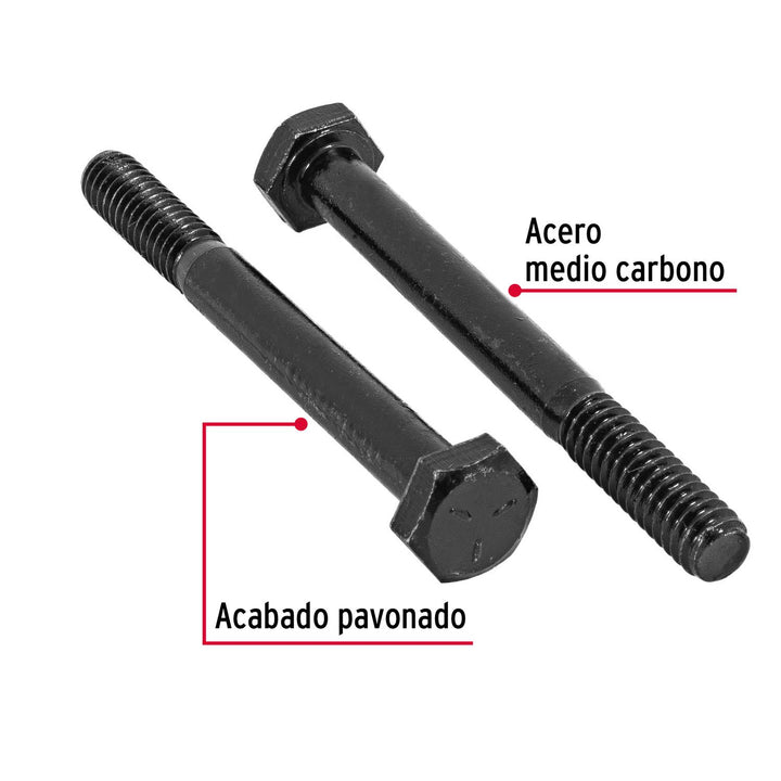 Tornillo Grado 5, 1/4 x 2-1/2', bolsa con 50 piezas Fiero - Mundo Tool 