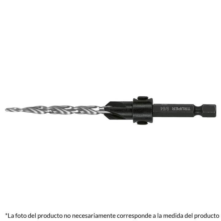 Broca avellanadora #8 para madera, 11/64", Truper - Mundo Tool 