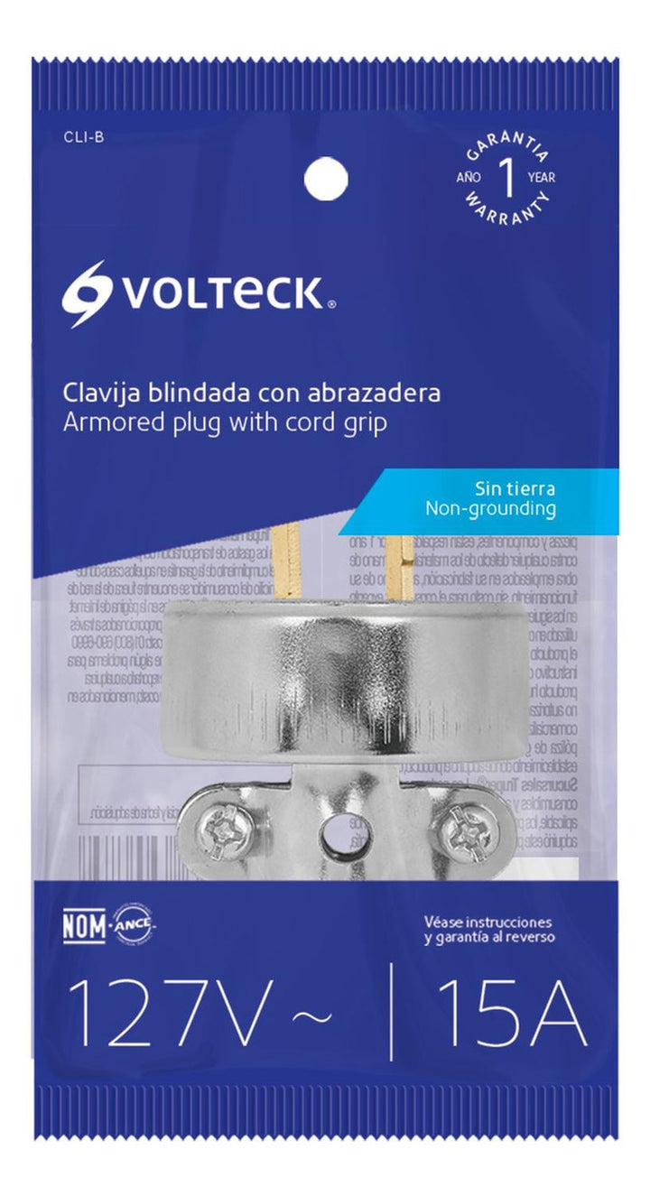 Clavija Industrial Blindada Sin Tierra Volteck - Mundo Tool 