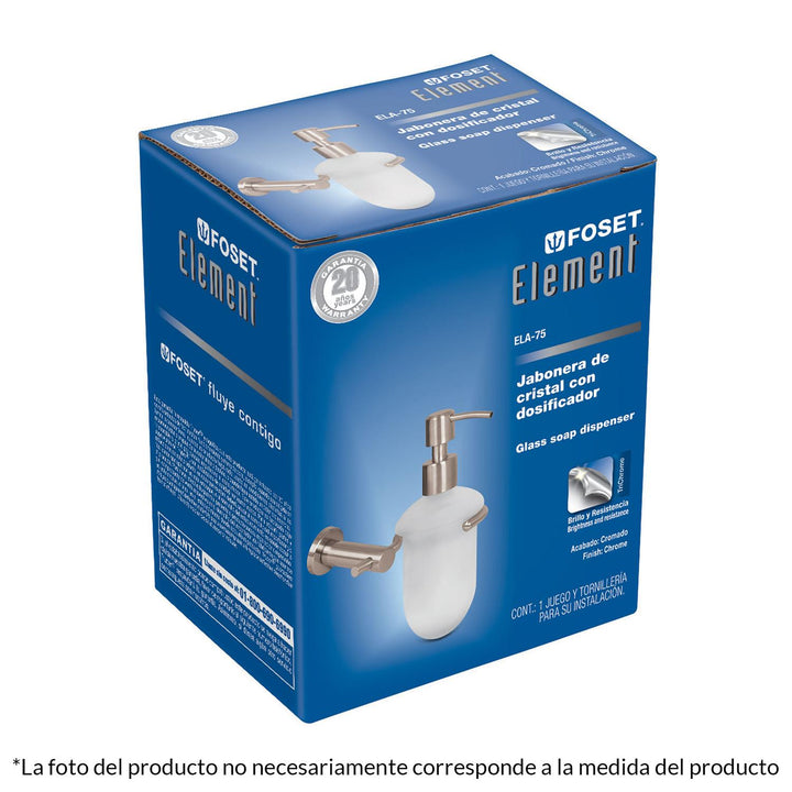 Dispensador De Jabón Satinado Element Foset - Mundo Tool 