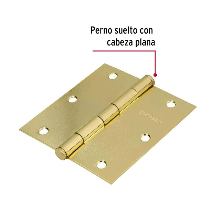 Bisagra Latón35' Basic Hermex - Mundo Tool 